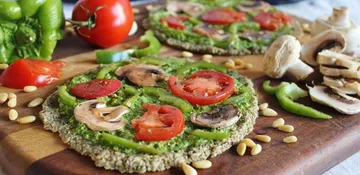 Raw pizza